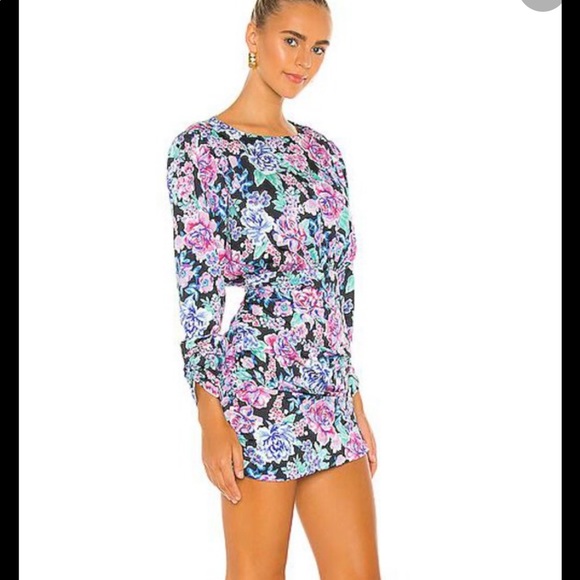 NWT FOR LOVE & LEMONS BRANDY MINI DRESS - AZALEA size small, revolve - Picture 2 of 16